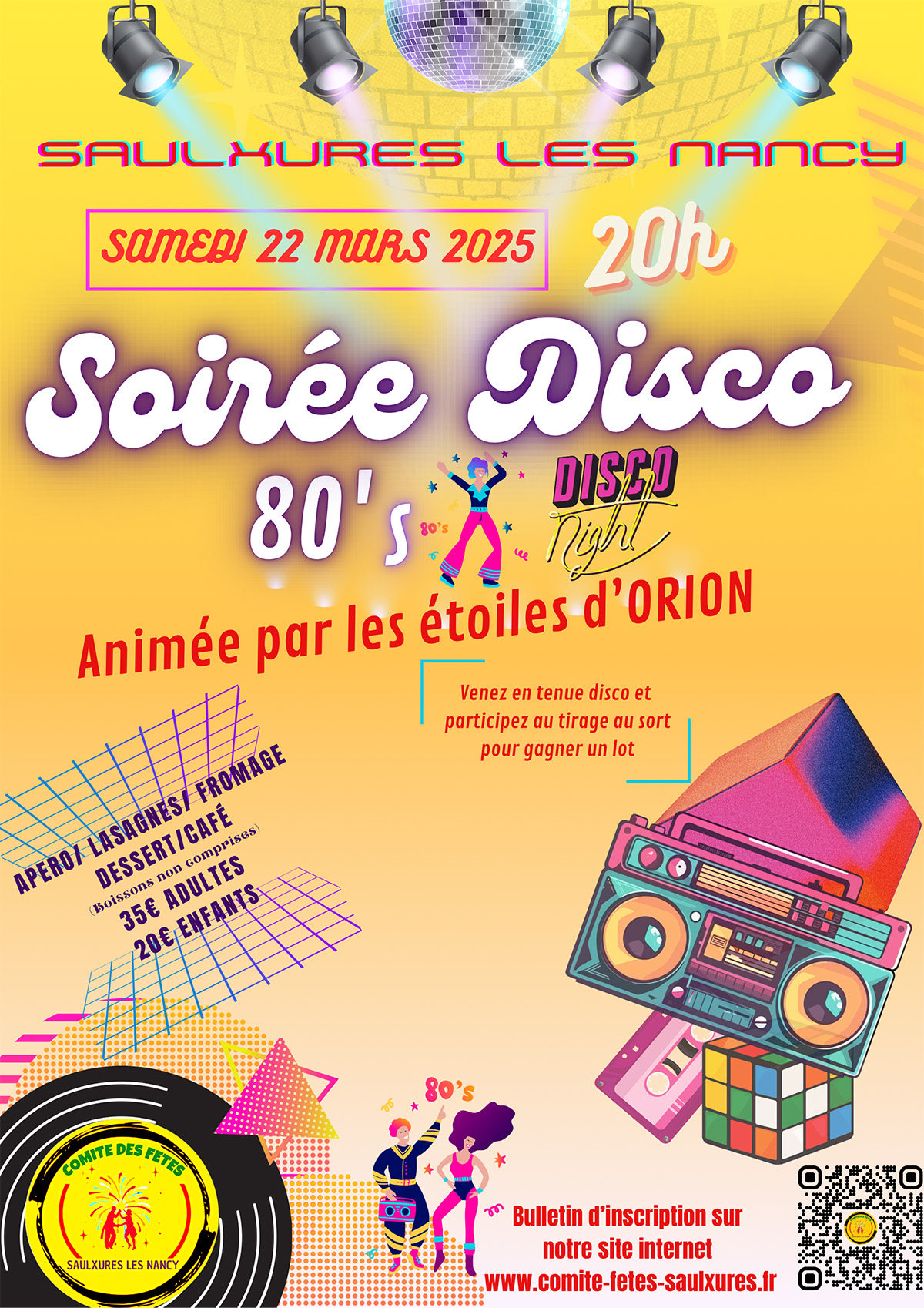 Flyer SoireeDisco 80 2025